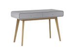 Mid.you , Grau, Eichefarben , Holzwerkstoff , 2 Schublade(n) Schubladen , 79x50x120 cm , Stauraum , Büromöbel, Schreibtische, Schreibtische