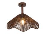 Collett's Monde Deckenleuchte , Braun , Metall, Papier , Kreise , Blume , 31 cm , RoHS, CE , Lampen & Leuchten, Innenbeleuchtung, Deckenlampen, Deckenlampen