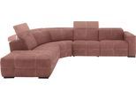 Ecksofa EGOITALIANO "Sauvanne, Designsofa der Extraklasse, elegant und bequem, L-Form", braun (cedar wood), B:300cm H:100cm T:274cm, Sofas, Ecksofa, wahlweise mit elektrischer Relaxfunktion, Kopfteilverstellung