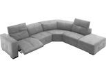 Ecksofa EGOITALIANO "Sauvanne, Designsofa der Extraklasse, elegant und bequem, L-Form", grau (stone), B:300cm H:100cm T:274cm, Leder »BULL« (echtes Rindsleder). Geschliffenes, pigmentiertes und behandeltes Rindsleder mit einer Dicke von 1, 3-1, 5 mm. Dieses Leder zeigt eine ziemlich weiche Hand mit einem halb undurchsichtigen Aussehen. Es handelt sich um ein geschütztes Leder. Eine leichte Decksch