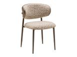 Sessel Leano -Trend- Lederlook, Webstoff Braun