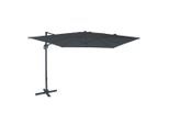 Möbelix , Anthrazit, Grau , Textil , 250 cm , Grüner Punkt, Europäischer Sicherheitsstandard , 360° drehbar , Gartenmöbel, Sonnenschutz, Sonnenschirme, Ampelschirme