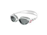 Speedo Heren Biofuse zwembril (Wit/Rood/Rook)