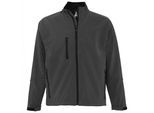 SOLS Heren Relax Soft Shell Jacket (ademend, winddicht en waterbestendig) (Houtskool)
