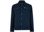Lyle & Scott getextureerd modderig blauw jack