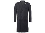 Heren 3/4 grijze lange dubbele rij knopen Crombie overjas wollen jas Peaky Blinders