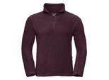 Russell Heren 1/4 Ritssluiting Outdoor Fleece Top (Bourgondië)