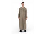 Heren Eid Beige Marokkaanse Thobe Robe Djellaba Ramadan Eid Jubba- HM10