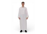 Heren Eid Witte Marokkaanse Jubba Robe Djellaba Ramadan Eid Thobe - HM11