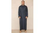 Herren Grau Thobe Jubba Saudi Islamisch Arabisch Eid Baumwolle Kaftan Jubbah Umrah Robe
