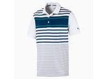 Puma Cobra Spotlight Gestreept Collared Sport Golf Poloshirt 577882 16