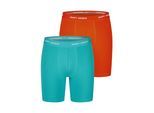 Happy Shorts Heren Retro Boxer Neon Lang 2-Pack Retro korte broeken, vintage boxers,