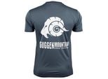 Herren Fitness Funktionsshirt T-Shirt mit Logo Sport Outdoor Grau