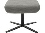 Hocker "Sky", grau (anthrazit), B:52cm H:45cm T:52cm, 100% Polyester, SCHÖNER WOHNEN-KOLLEKTION, Hocker, Hocker, mit Drehfunktion