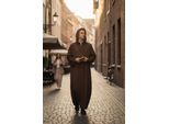 Heren bruine Eid Marokkaanse Jubba Robe Ramadan Eid Thobe LFS met capuchon - HM12