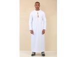 Omani Eid witte Thobe Saudi Emirati Jubba-jas voor heren