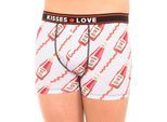 Atmungsaktive Herren-Boxershorts aus Stoff Ketchup Modell KL10006