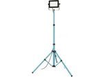 EGLO Deckenstrahler "AVELAR Strahler - Alu, Kunststoff - LED - 52W - IP65", schwarz, türkis, 1, H: 190,5cm, 1 Stk., Leuchten, Baustrahler, Arbeitsleuchte, Arbeitsscheinwerfer, L75xB68,5xH190,5cm, Deckenstrahler