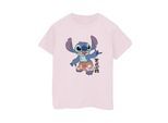 Disney Heren Lilo & Stitch Bermuda Shorts T-shirt (Baby Roze)