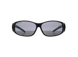 Montana Rechthoek Unisex Zwart Rook Gepolariseerd MFO1 Fit Over Bril Zonnebril