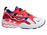 Mizuno Sport Style Wave Rider 1 Wit/Rood Sportschoenen - Heren