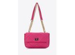 Wittchen Damenhandtasche, gesteppt mit Quadraten an einer Kette, rosa Öko-Leder
