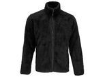 SOLS Vink Fluffy Jacket voor volwassenen (Zwart)