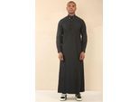 Zwarte Thobe voor heren, Arabische kleding uit Saoedi-Arabië, islamitische kleding, Jubba-gewaad