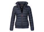 Marikoo dames gewatteerde jas Poisen met hoge kraag & teddyfleece zakken