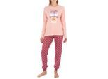 KLP1 Damen-Winterpyjama mit langen Ärmeln