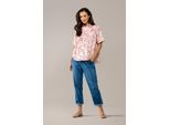 Caroline Tensen Leeds Oversized Print Blouse Wit / Oranje