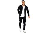 Enzo | Heren Cargo Tracksuit Set - Zwart