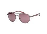 Calvin Klein roze matte zonnebril met metalen montuur en grijs montuur