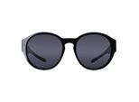 INVU Round Womens Schwarz Grau Polarized E2000
