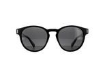 Polaroid Runde Unisex Schwarz Grau Polarisierte Sonnenbrille