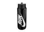 Nike TR Renew Recharge Run Rietje 680ml Waterfles (Zwart)