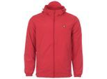 Lyle & Scott nylon jack met capuchon en ritssluiting - Gala Red