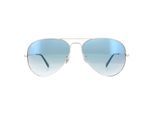 Ray-Ban Aviator Mens Silver Gradient Light Blue Zonnebril