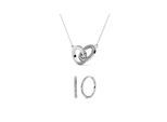 Parures Chic Circle Twin - Argenté et Cristal