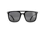 Polaroid Rectangle Mens Schwarz Grau Polarisierte Sonnenbrille