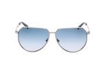 Guess Shiny Gunmetal Grey Gradient Blue Lensed Zonnebril