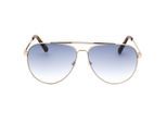Guess gradiënt blauwe lens gouden zonnebril