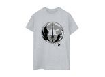 Star Wars Womens/Ladies Obi-Wan Kenobi Fractured Logos Cotton Boyfriend T-Shirt (Gris sportif)
