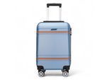 Harde koffer in marineblauw, robuust ABS, lichtgewicht bagage, vakantietas
