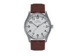 Montre Elevon Crosswind avec bracelet en cuir recouvert de toile et date