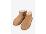 Wittchen Damen-Wildlederstiefel mit Wollfutter, braunes Wildleder