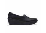 Clarks Schritt Rose Moon Damen schwarze Schuhe