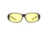 Montana Rectangle Unisex Matte Black Yellow Polarized MFO1 Fit Over Glasses Night Driving Sunglasses