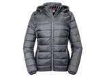 Russell Dames/dames Hooded Nano Gewatteerd Jasje (Strijkijzer)