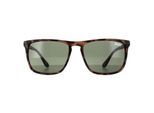 Superdry Shockwave 102 satijn gevlekte havana groene zonnebril
